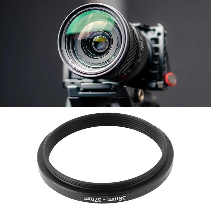 Briny River 39mm to 37mm Step-Down Filter Adapter Ring Metal Threaded Lens Converter for Filters and Accessories - Image 2